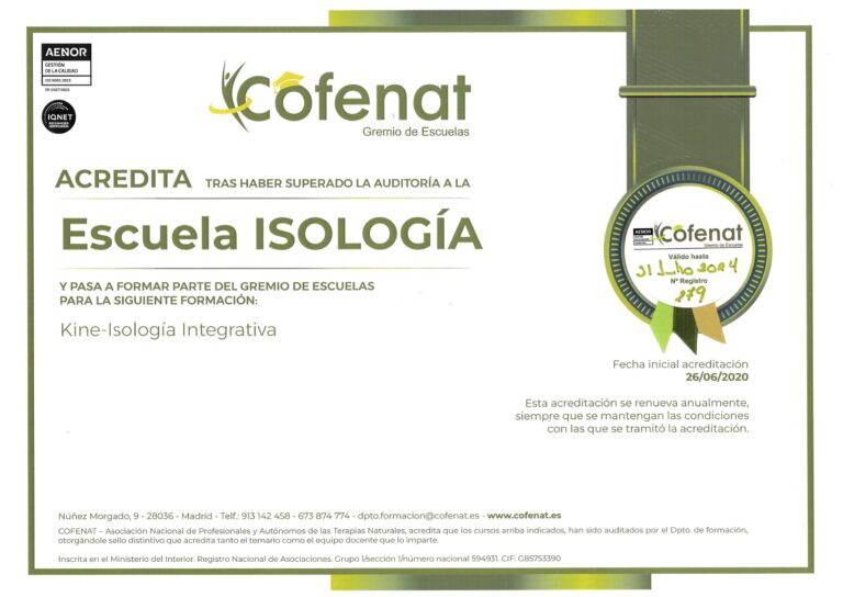 Certificado COFENAT